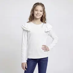 ELEVEN - Polo Niña Manga Larga Algodón