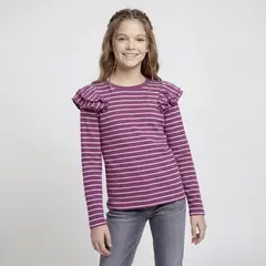 ELEVEN - Polo Niña Manga Larga Algodón