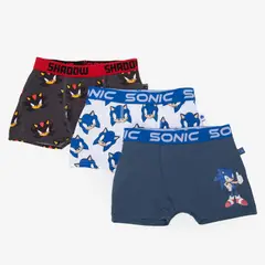 SONIC - Bóxer Niño Pack X3 Algodón