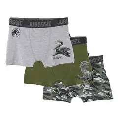 JURASSIC WORLD - Bóxer Niño Pack X3 Algodón