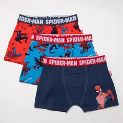 SPIDERMAN - Bóxer Niño Pack X3 Algodón Spider-Man