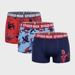 SPIDERMAN - Bóxer Niño Pack X3 Algodón Spider-Man