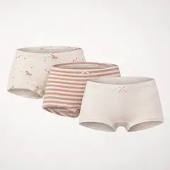 YAMP - Calzón Niña Pack X3 Algodón Rosado