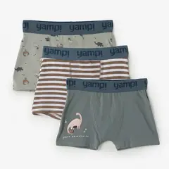 YAMP - Bóxer Niño Pack X3 Algodón