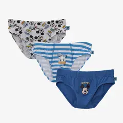 STD CHARACTERS - Calzoncillo Niño Pack X3 Algodón Mickey Mouse