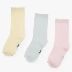 YAMP - Medias Niña Pack X3 Largas Algodón