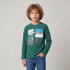 YAMP - Polo Niño Manga Larga Algodón