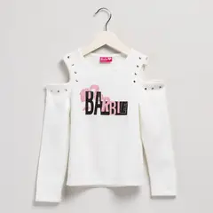 BARBIE - Polera Niña Manga Larga Algodón