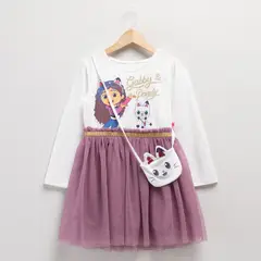 GABBYS DOLLHOUSE - Vestido Niña Algodón Lila
