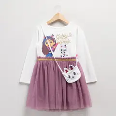 GABBYS DOLLHOUSE - Vestido Niña Algodón Lila
