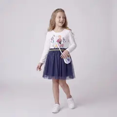 FROZEN - Vestido Niña Algodón Azul