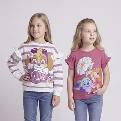 PAW PATROL - Polerón + Polo Niña Algodón