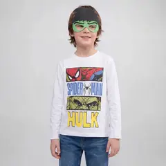 SPIDERMAN - Polo Niño Manga Larga Algodón Spider-Man