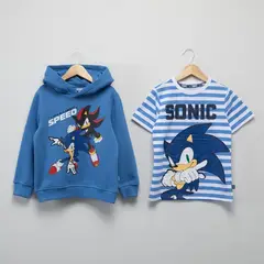 SONIC - Polerón + Polo Niño Algodón