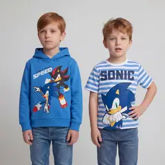 SONIC - Polerón + Polo Niño Algodón