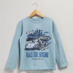 HOT WHEELS - Polera Niño Manga Larga Algodón