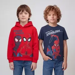 SPIDERMAN - Polerón + Polo Niño Algodón Spider-Man