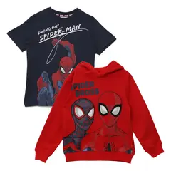 SPIDERMAN - Polerón + Polo Niño Algodón Spider-Man