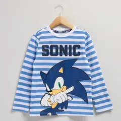 SONIC - Polera Niño Manga Larga Algodón