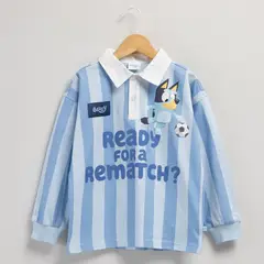 BLUEY - Polo Niño Manga Larga Algodón