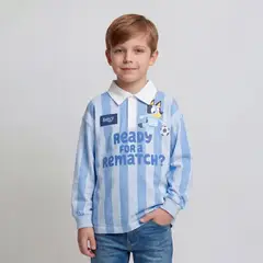 BLUEY - Polo Niño Manga Larga Algodón