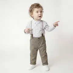 YAMP - Conjunto Bebé Niño 2 Piezas Manga Larga Algodón