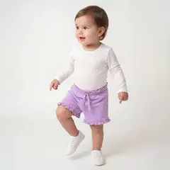 YAMP - Short Bebé Niña Algodón