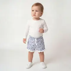 YAMP - Short Bebé Niña Algodón