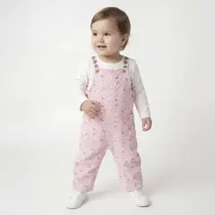 YAMP - Overol Bebé Niña Algodón