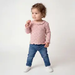 YAMP - Polera Bebé Niña Manga Larga Algodón