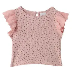YAMP - Polera Bebé Niña Manga Corta Algodón Yamp-