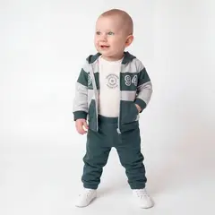 YAMP - Conjunto Bebé Niño 3 Piezas Algodón