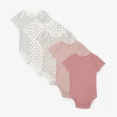 YAMP - Body Bebé Niño Niña Pack X5 Manga Corta Algodón