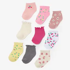 YAMP - Medias Bebé Niña Pack X9 Algodón