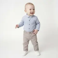 YAMP - Conjunto Bebé Niño 2 Piezas Manga Larga Algodón