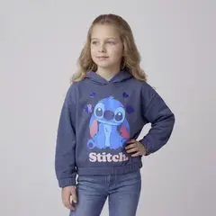 LILO & STITCH - Polerón Niña Algodón Lilo y Stitch