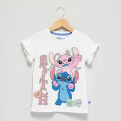 LILO & STITCH - Polo Niña Manga Corta Algodón Lilo y Stitch