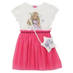 BARBIE - Vestido Niña Algodón Rosado