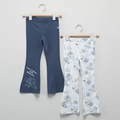 LILO & STITCH - Leggins Niña Pack X2 Algodón Lilo y Stitch