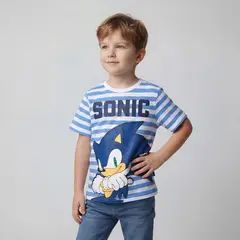 SONIC - Polo Niño Manga Corta Algodón