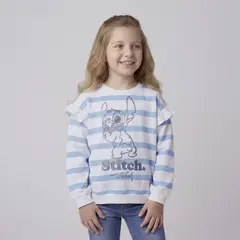 LILO & STITCH - Polerón Niña Algodón Lilo y Stitch