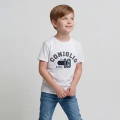 CONIGLIO - Polera Niño Manga Corta Algodón