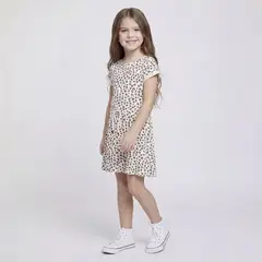 YAMP - Vestido Niña Algodón Manga Corta