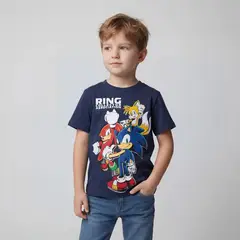 SONIC - Polo Niño Manga Corta Algodón