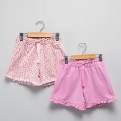 YAMP - Short Niña Pack X2 Algodón