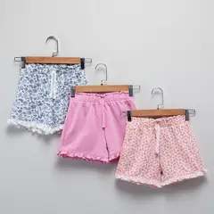 YAMP - Short Niña Pack X3 Algodón