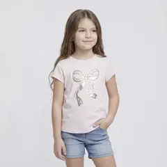 YAMP - Polo Niña Manga Corta Algodón