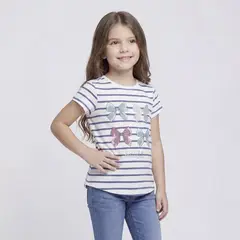 YAMP - Polo Niña Manga Corta Algodón