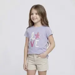 YAMP - Polo Niña Manga Corta Algodón