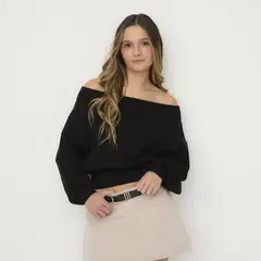 SYBILLA - Chompa Off Shoulder Mujer